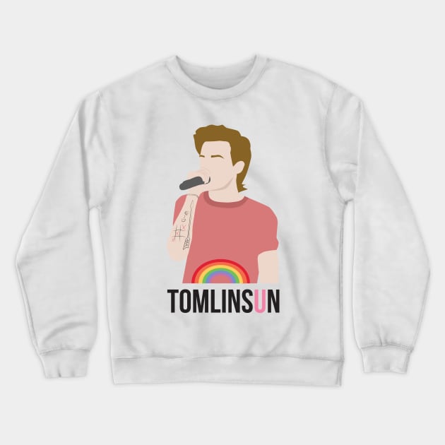 Louis Tomlinson Rainbow Crewneck Sweatshirt by nuwandafoer